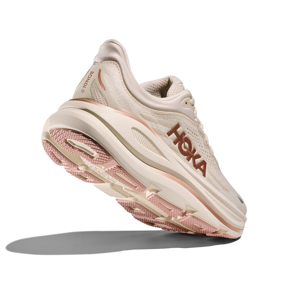 Bondi 9 (Oatmilk/Rose Gold) slant