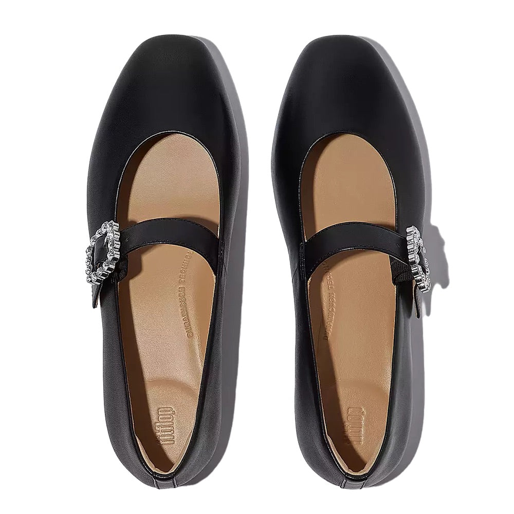 Delicato Crystal Mary Jane (Black) pair