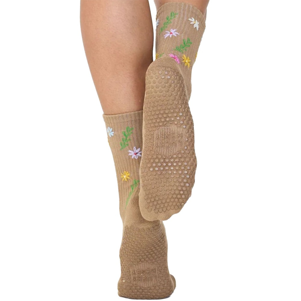 The Wild Flower Sock (Tan) sole