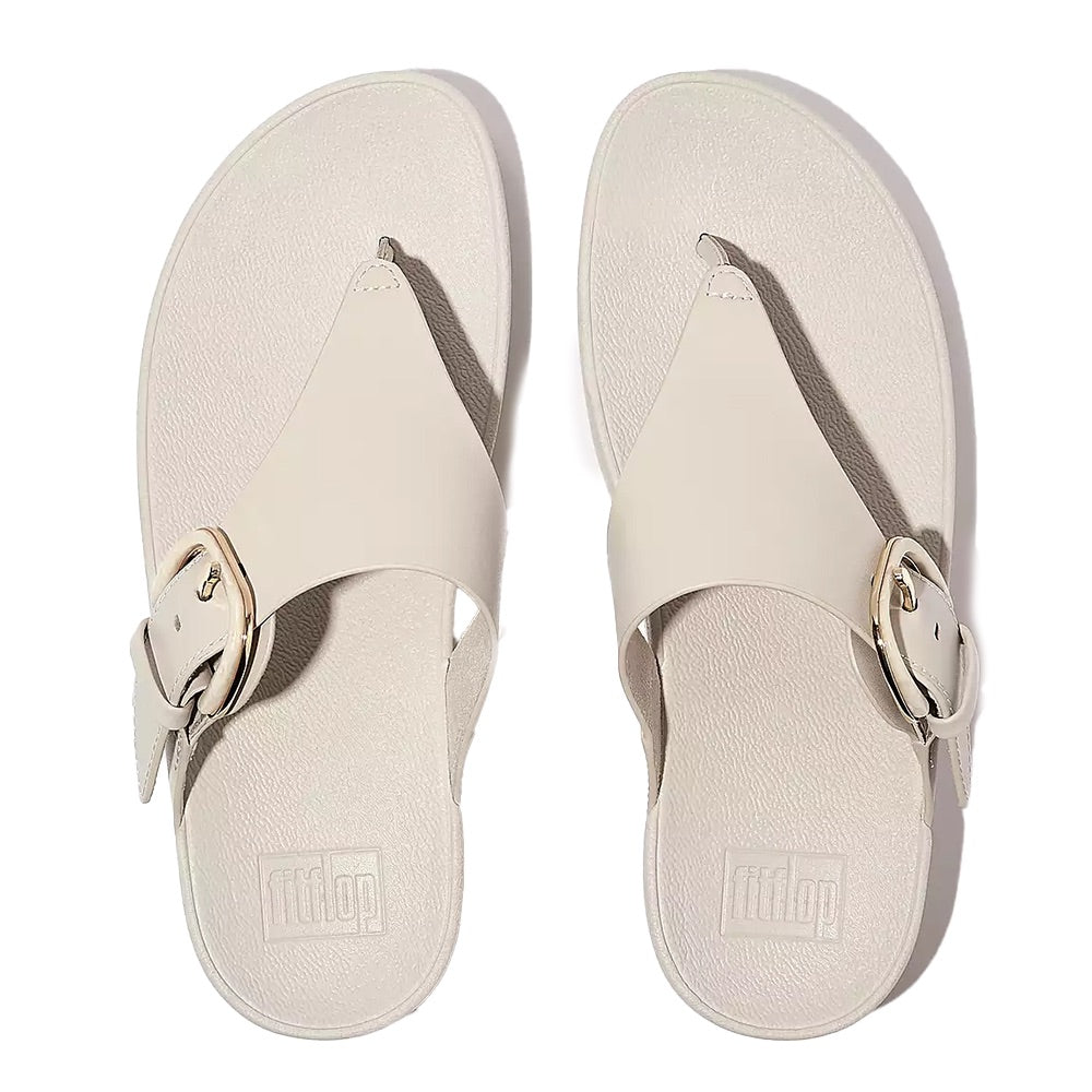 Lulu Resin Buckle Toe-Post (Paris Beige) pair