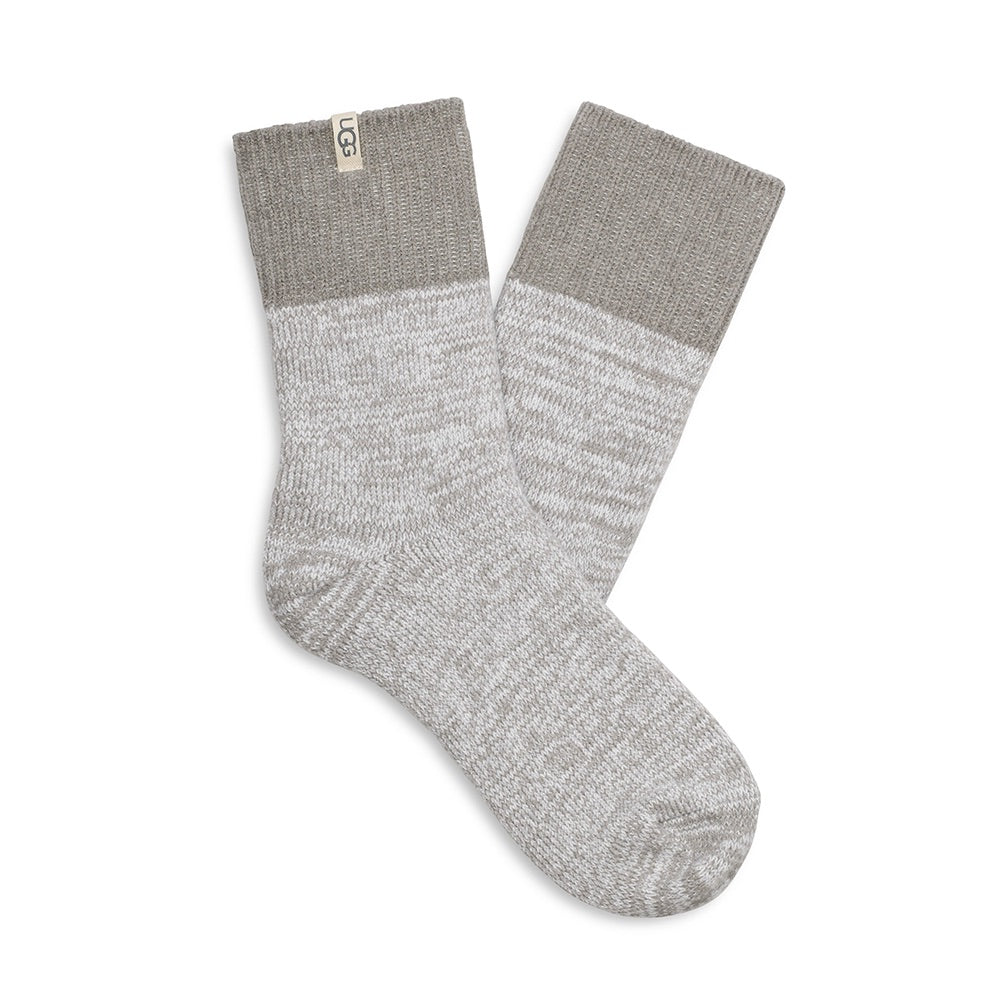Women's Rib Knit Slouchy Quarter Sock (Seal)