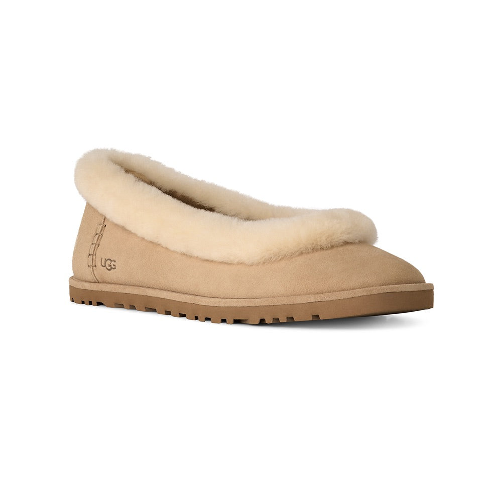 Women's Zora Ballet Flat (Sand) front side