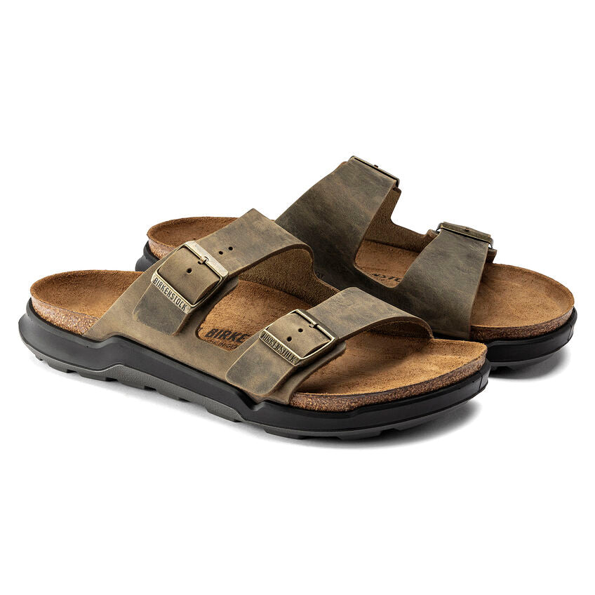 Men's Arizona Rugged Oiled Leather (Khaki)