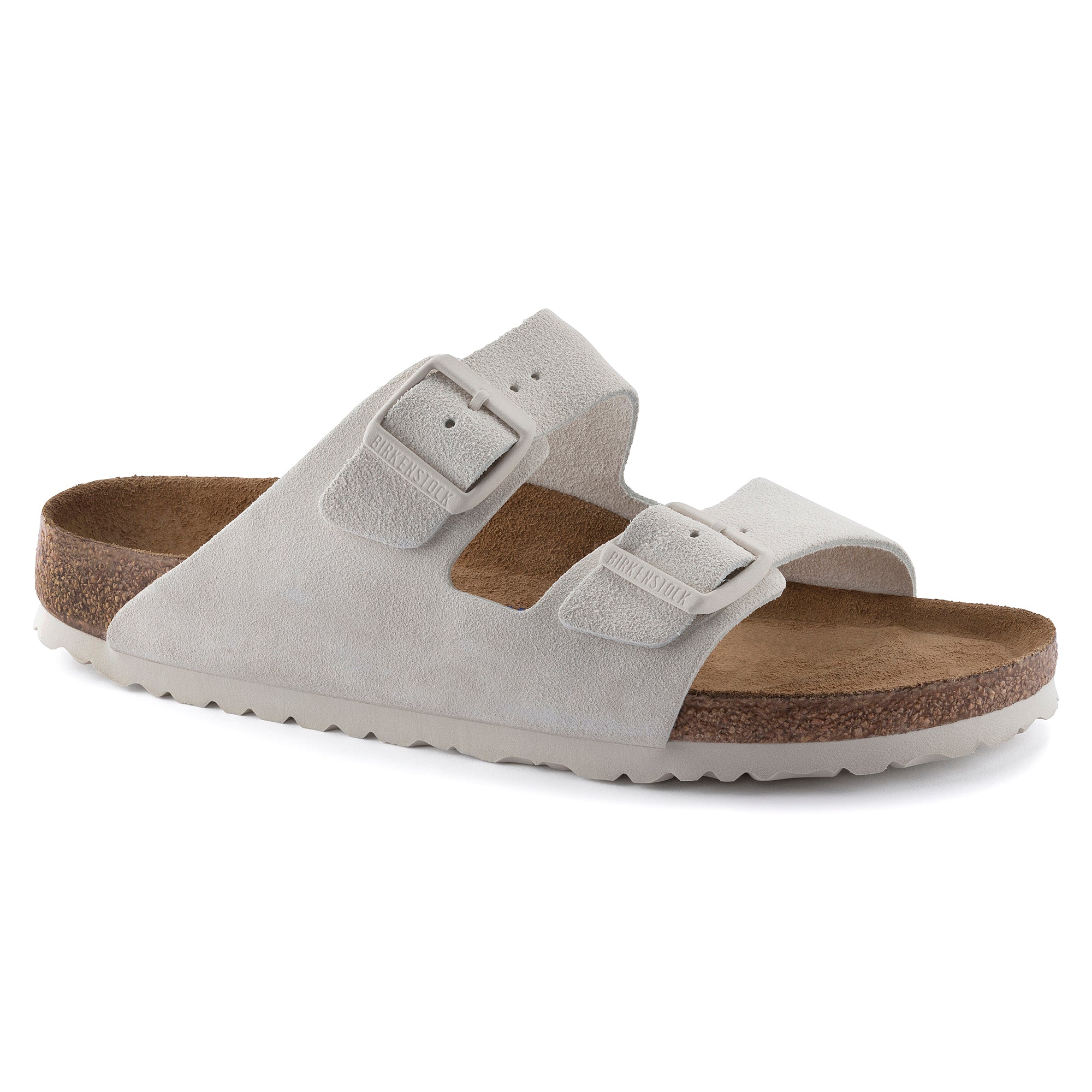 Birkenstock legendary two-strap design in Antique White