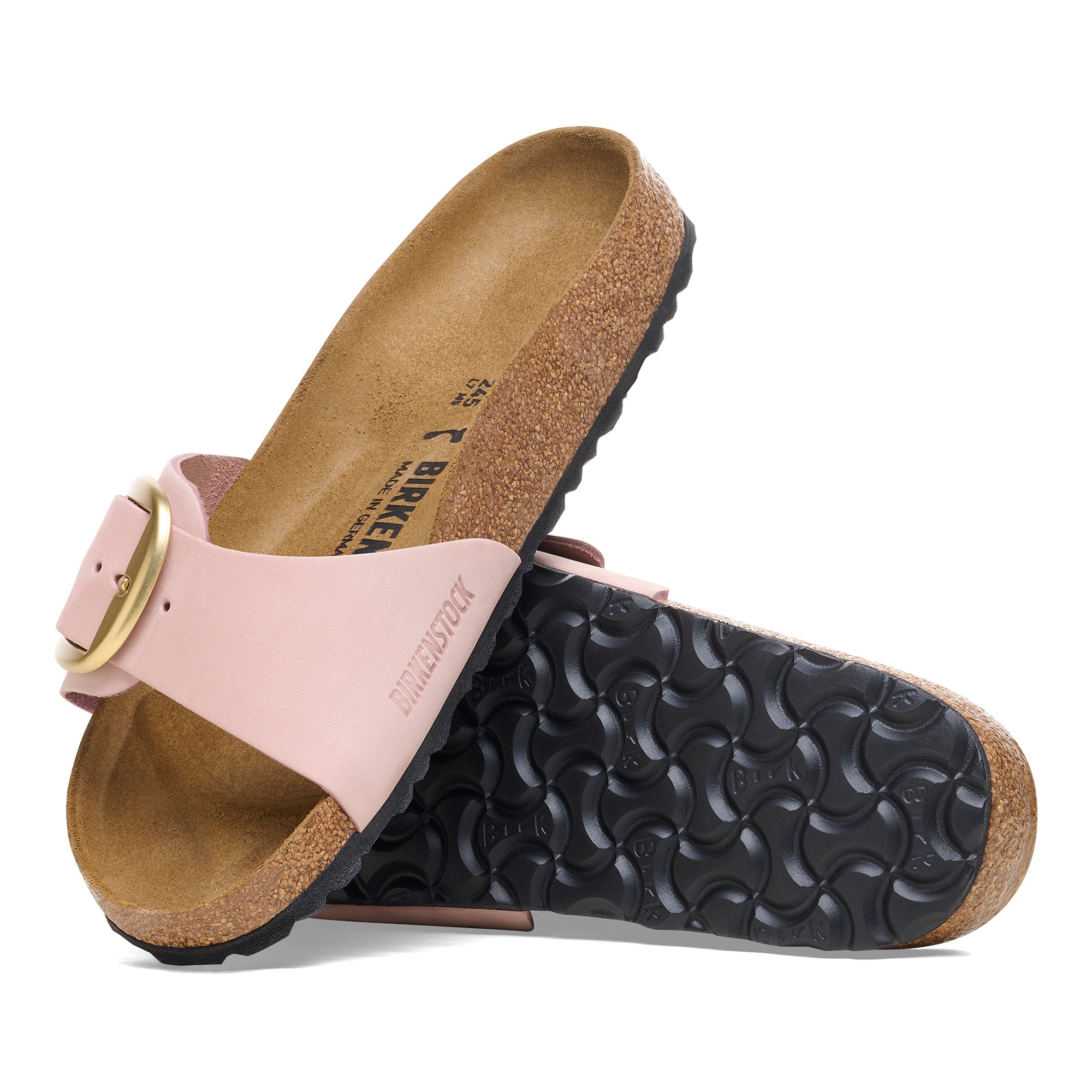 Madrid Big Buckle (Soft Pink Nubuck)