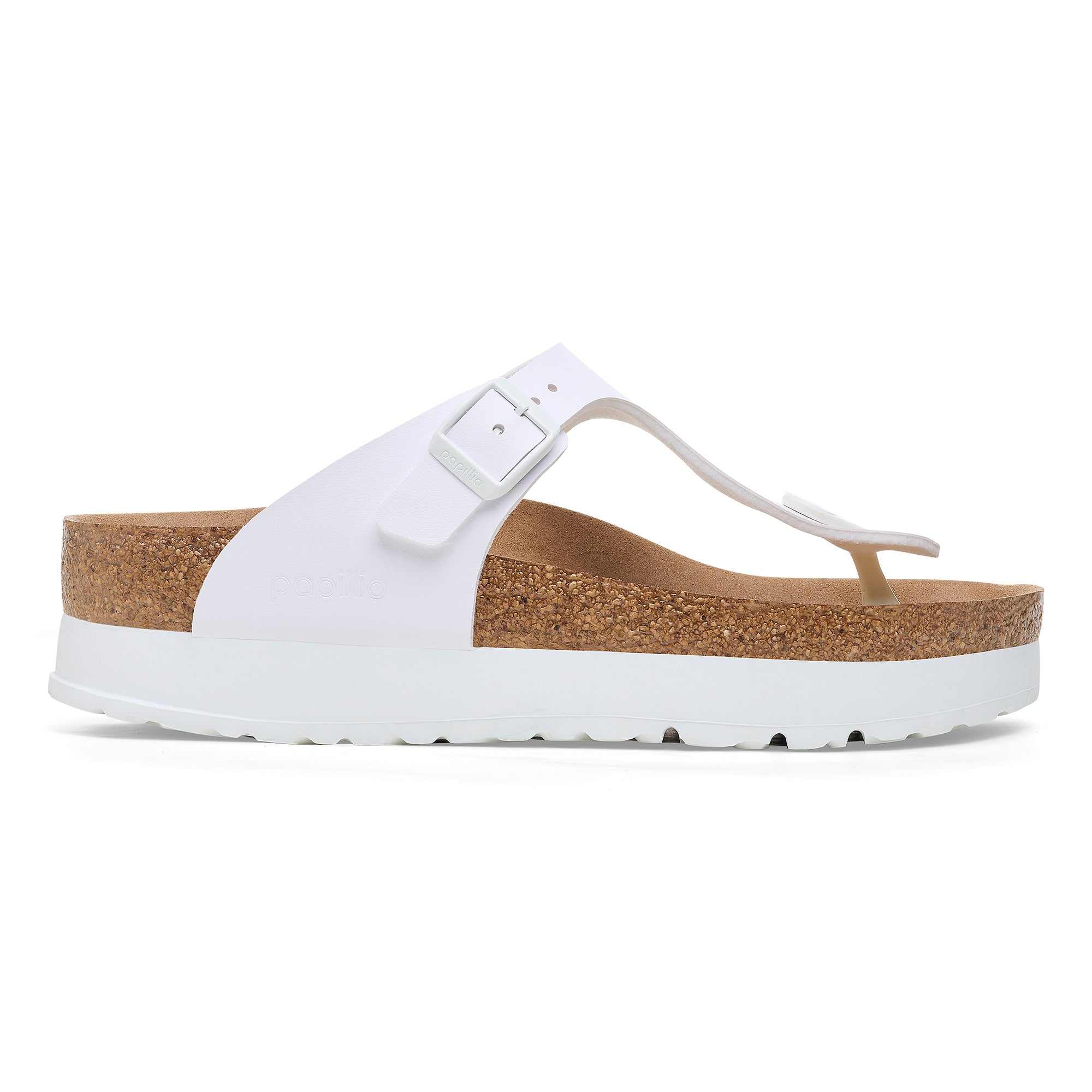 Birkenstock Papillo Gizeh Flex Platform in White