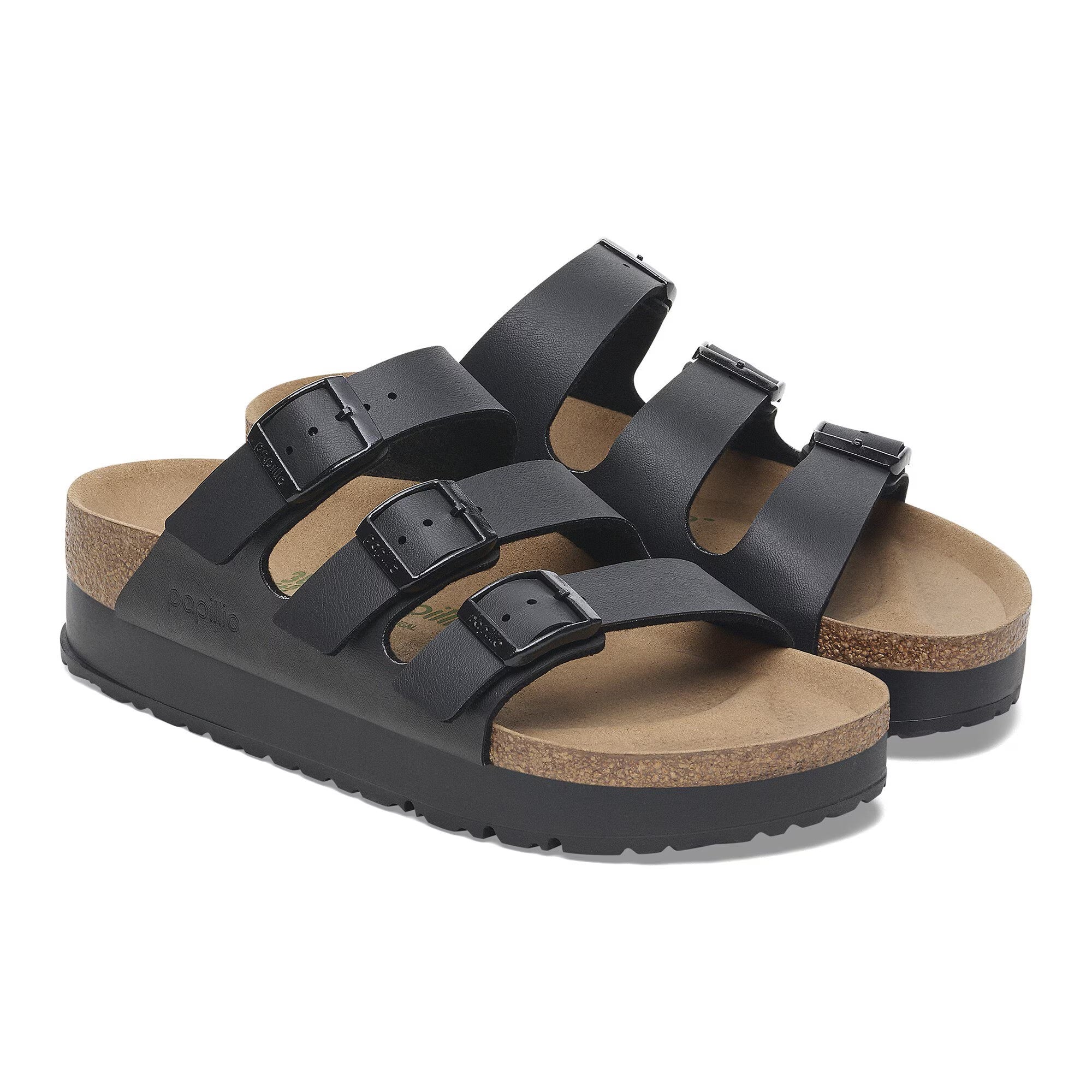 Florida III Platform (Black Birko-Flor) pair