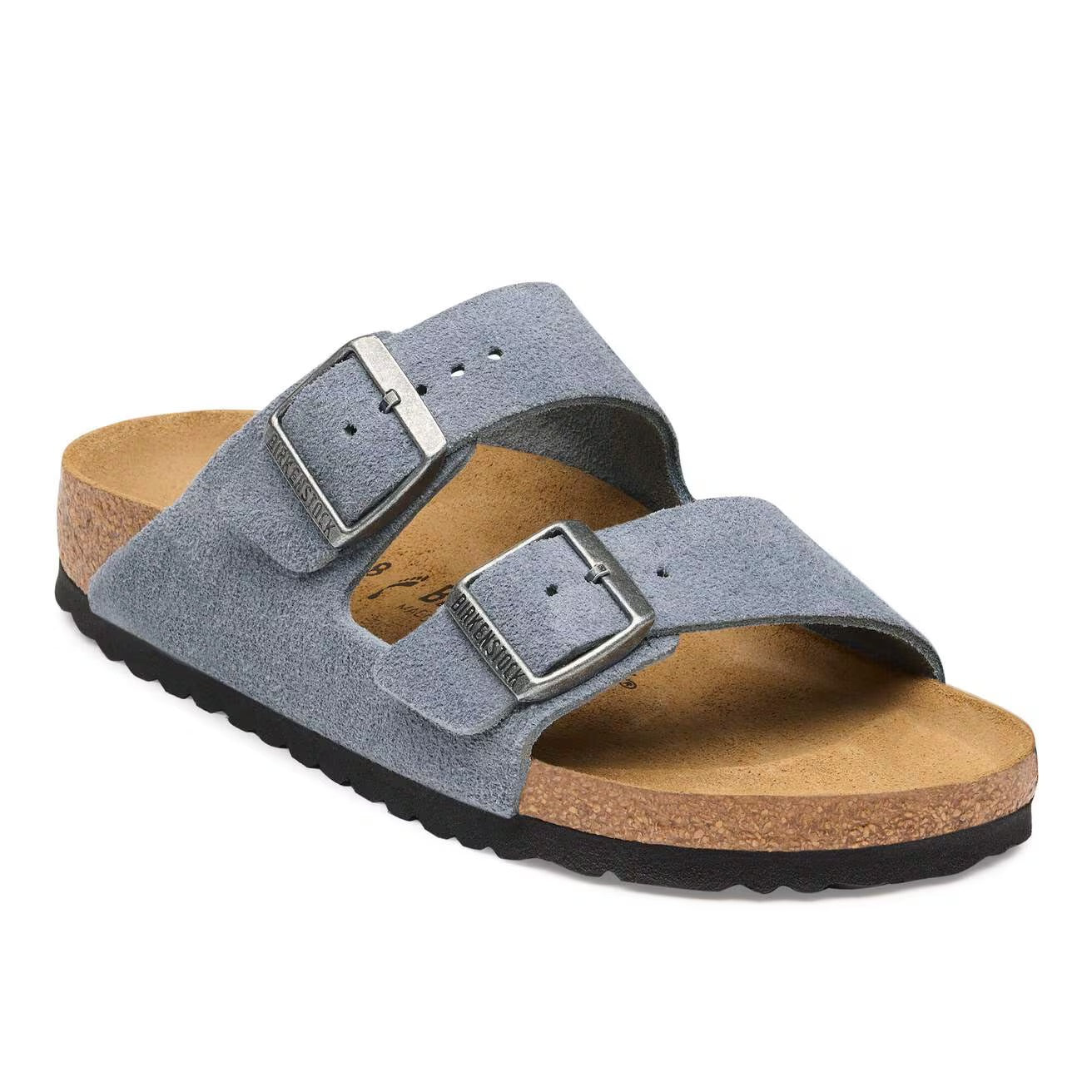 Women's Arizona Suede (Stone Blue) front side