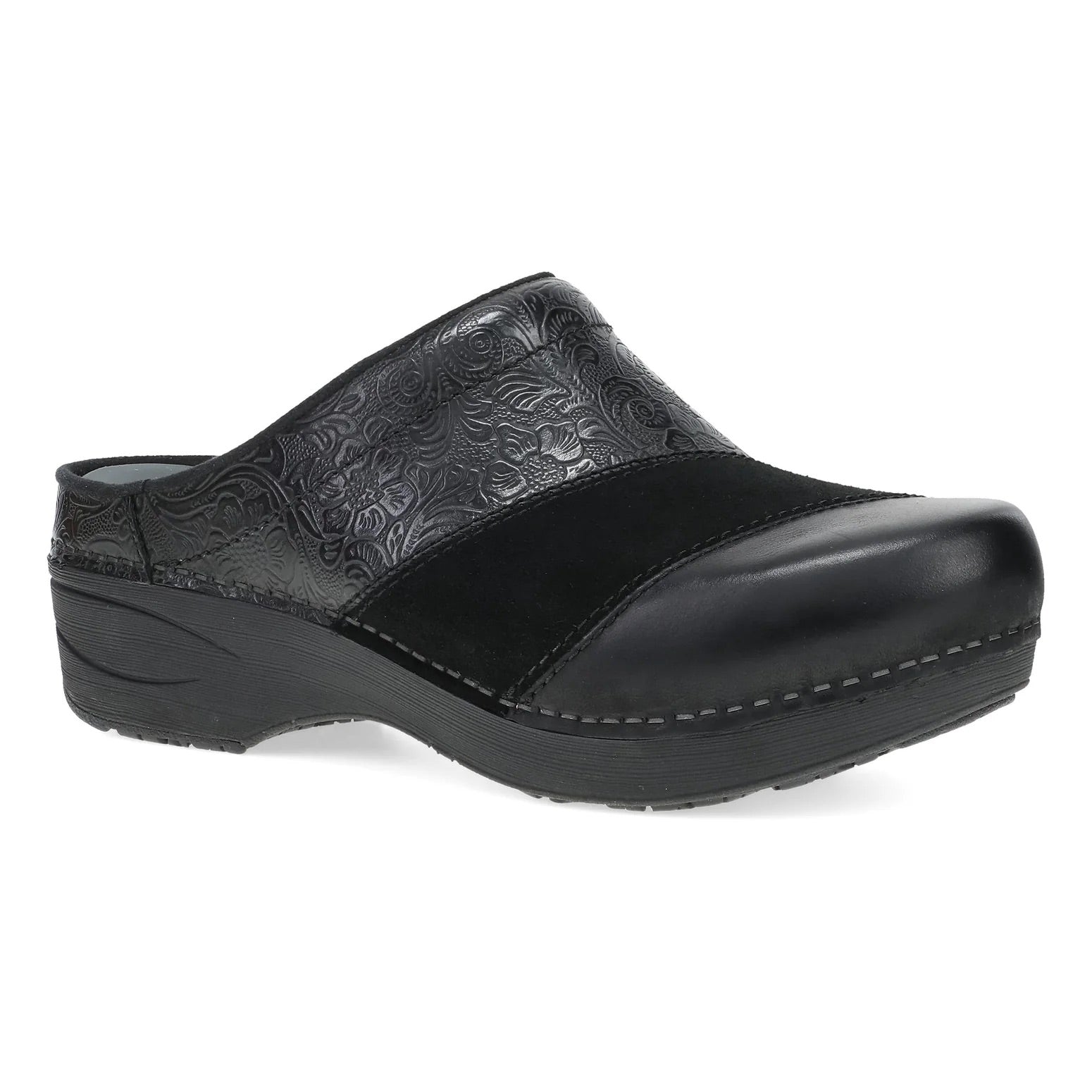 Zinnia Clog (Black Multi) side