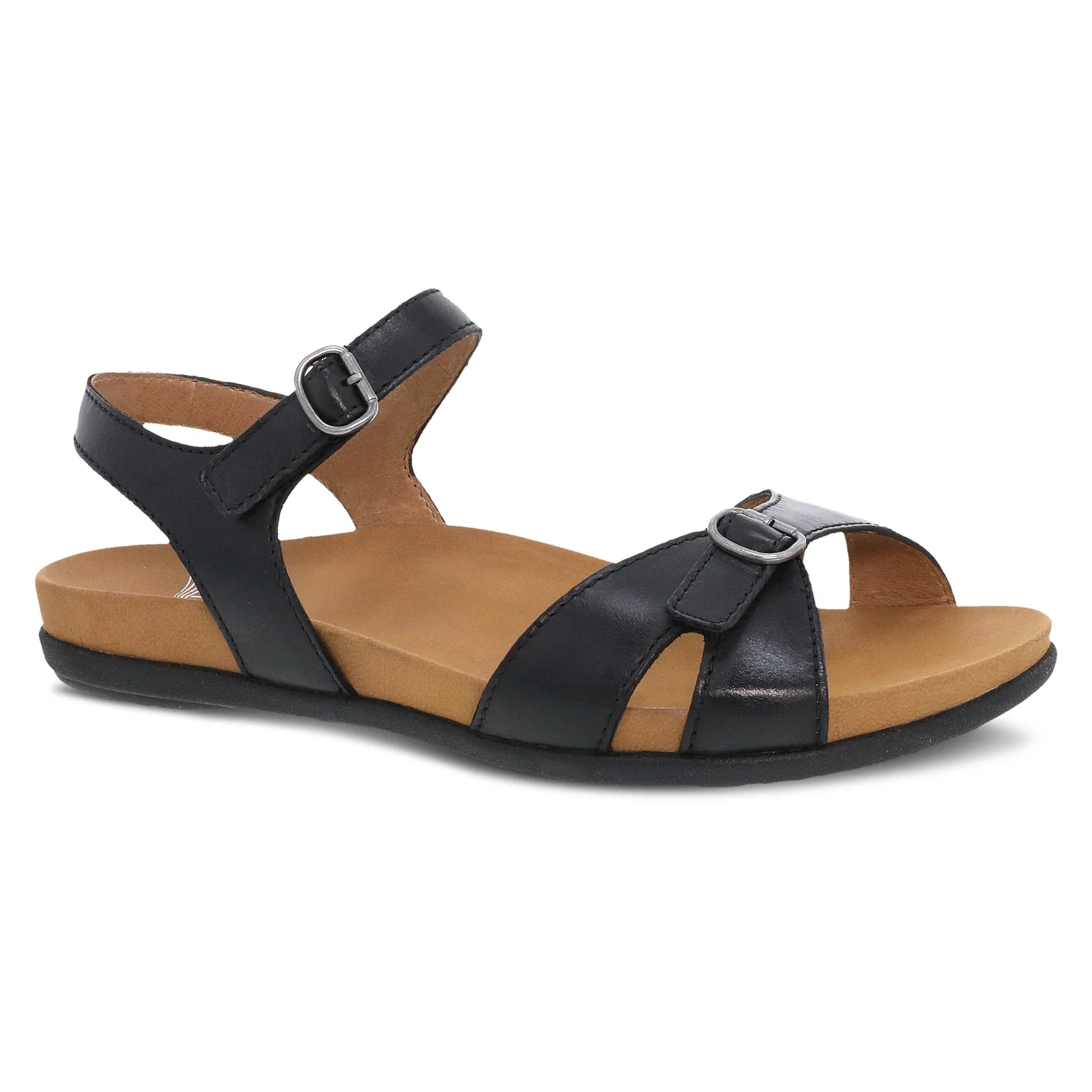 Dansko strap sandal in black'