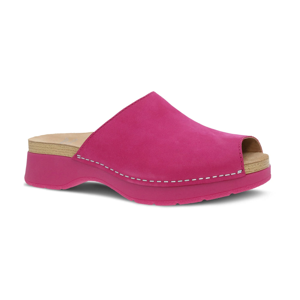 Dansko Ravyn peep toe sandal in Fuchsia