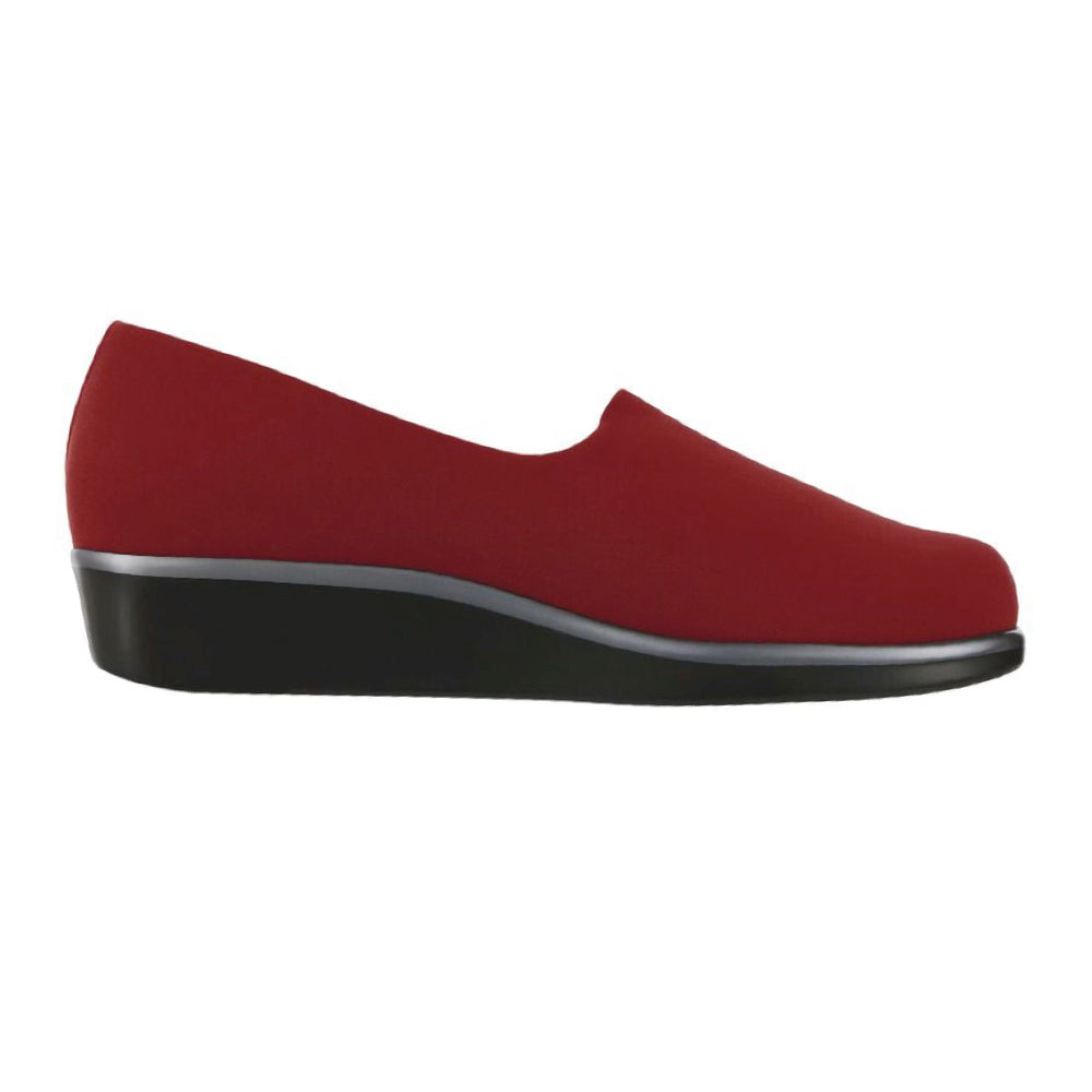 SAS Bliss Slip On Wedge in Red