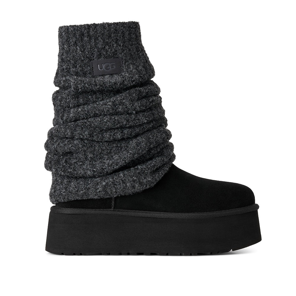 Classic Mini Dipper Legwarmer (Black) side