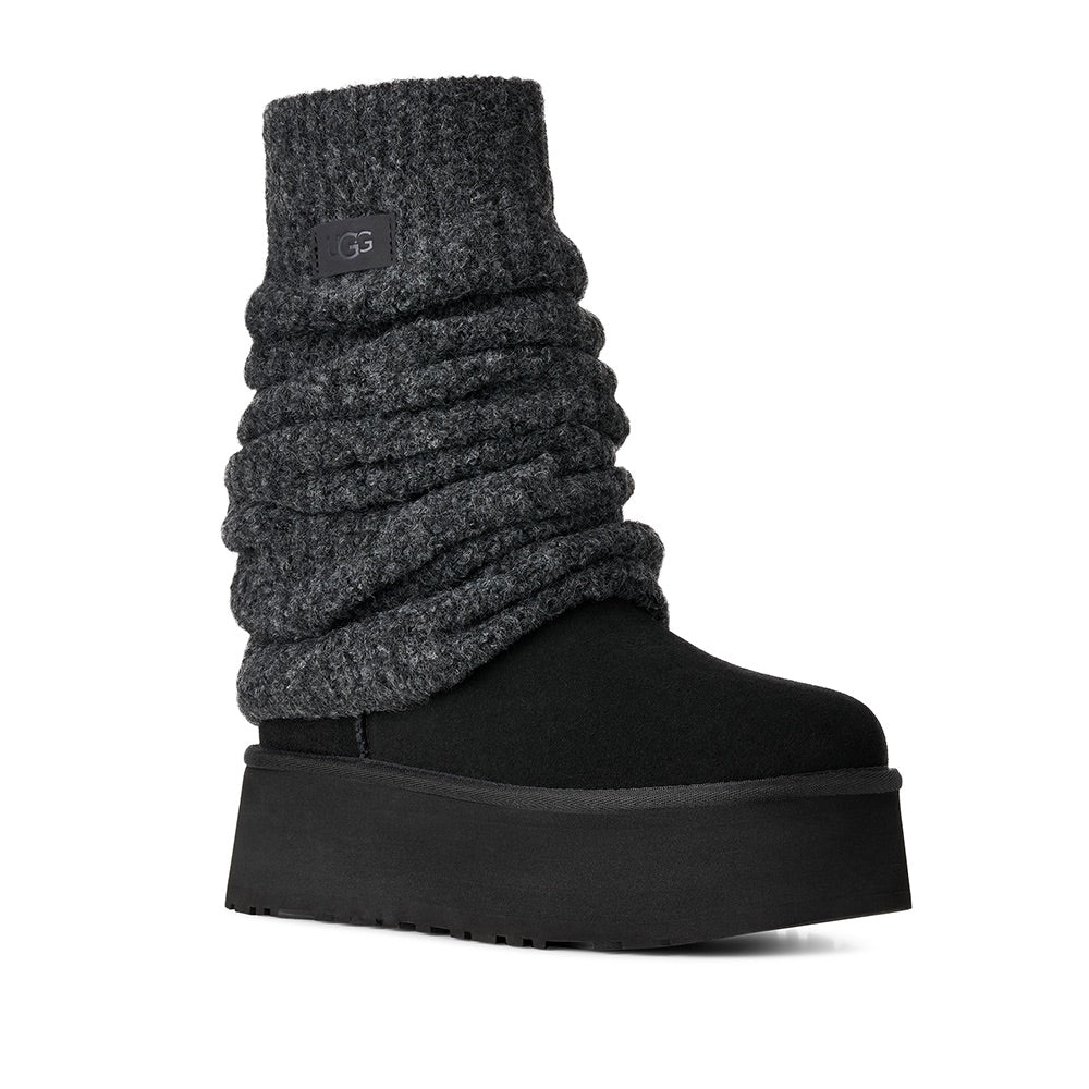 Classic Mini Dipper Legwarmer (Black) front side