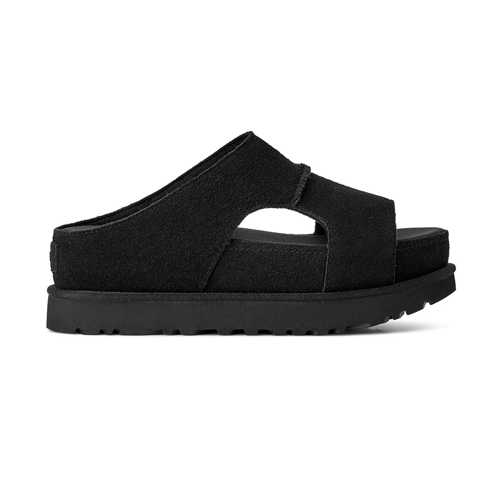 Women's Goldenstar Hi Cutout Slide (Black) side