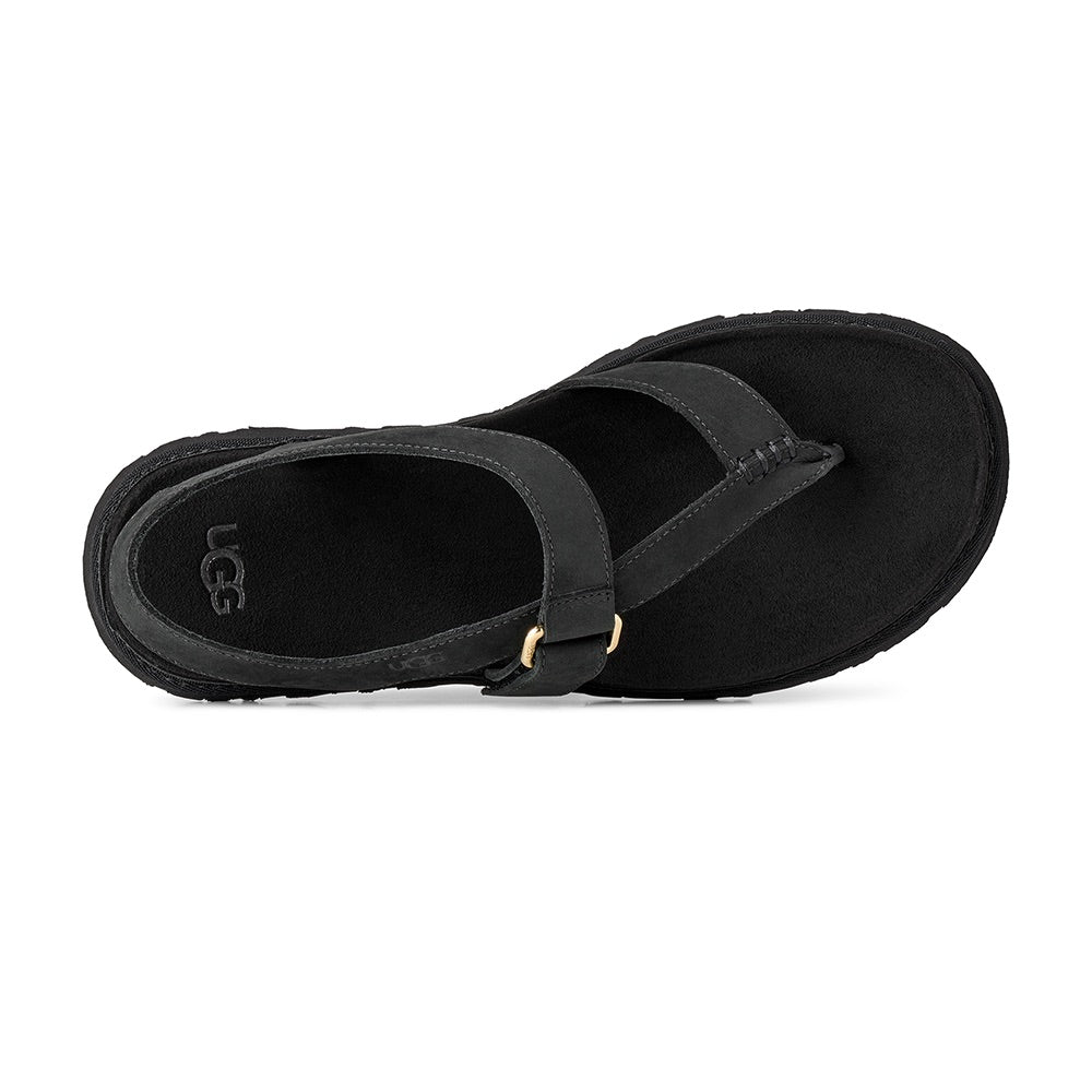 Women's Goldengaze Toe Post (Black) top