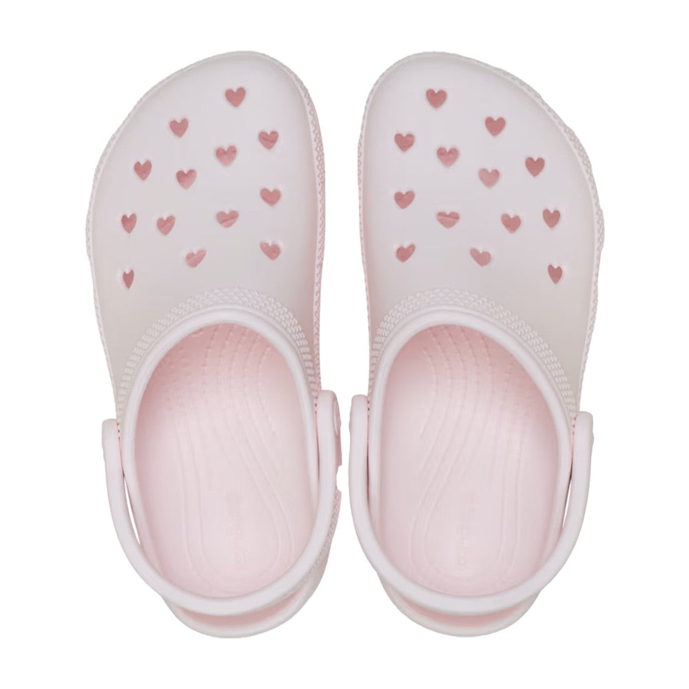 Women's Classic Hearts Cut Out Clog (Bubble Ice) top