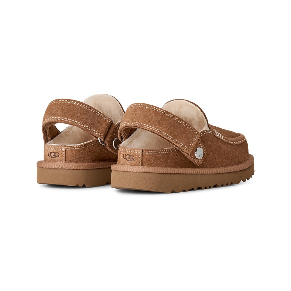 Kid's Goldenstar Clog Evelina (Chestnut) back