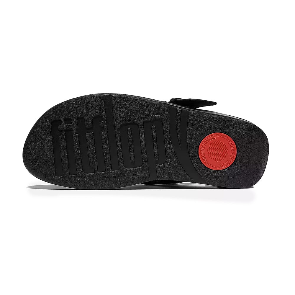 Lulu Resin Buckle Toe-Post (All Black) sole