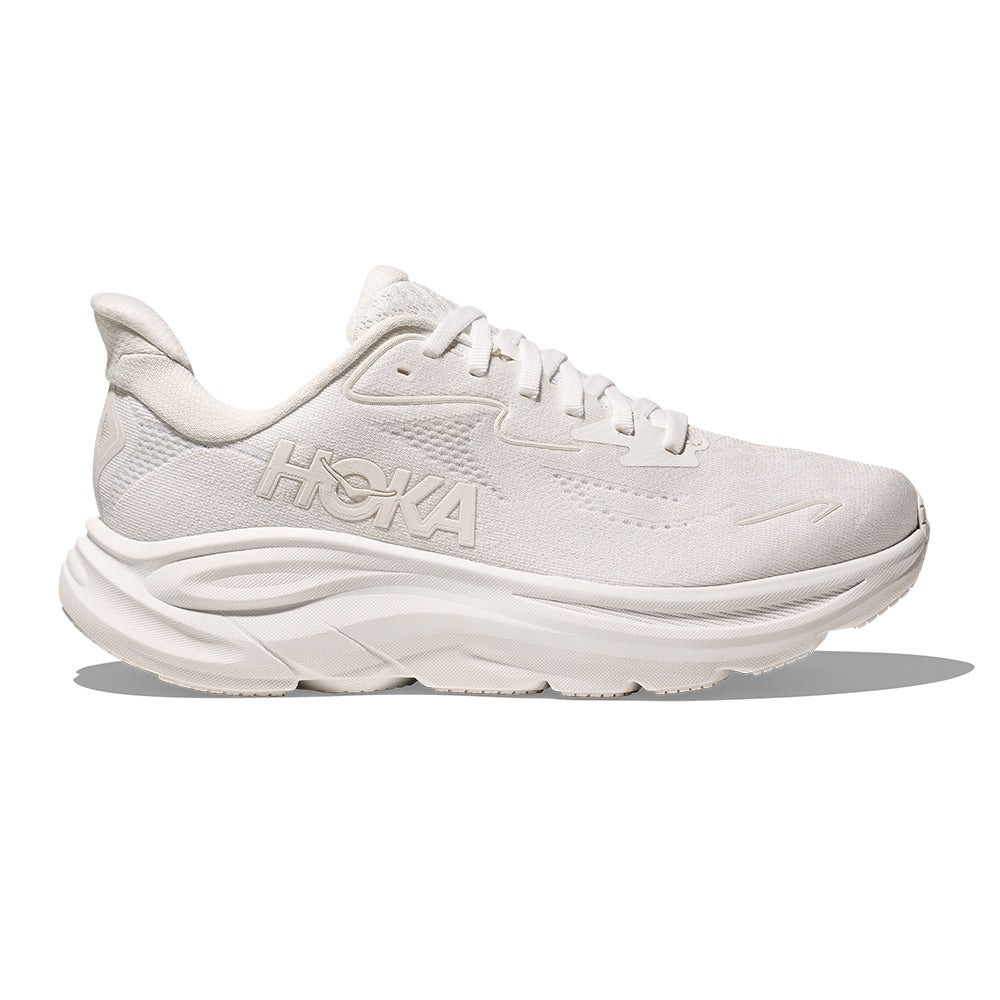 Men's Clifton 10 (White/White) side
