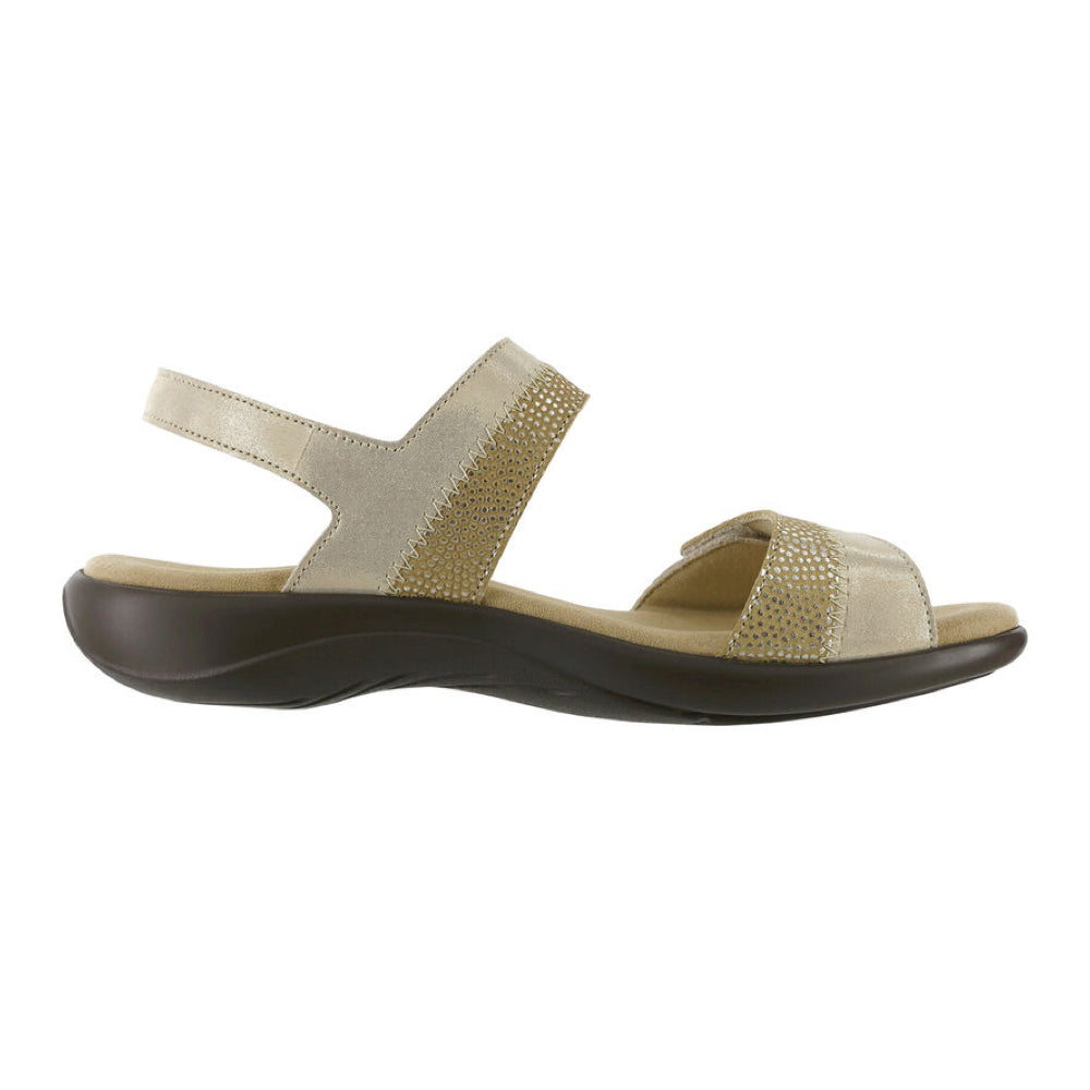 SAS Nudu Heel Strap Sandal in Golden