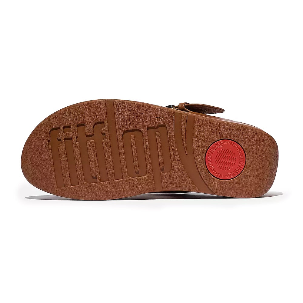 Lulu Resin Buckle Toe-Post	(Deep Tan) sole