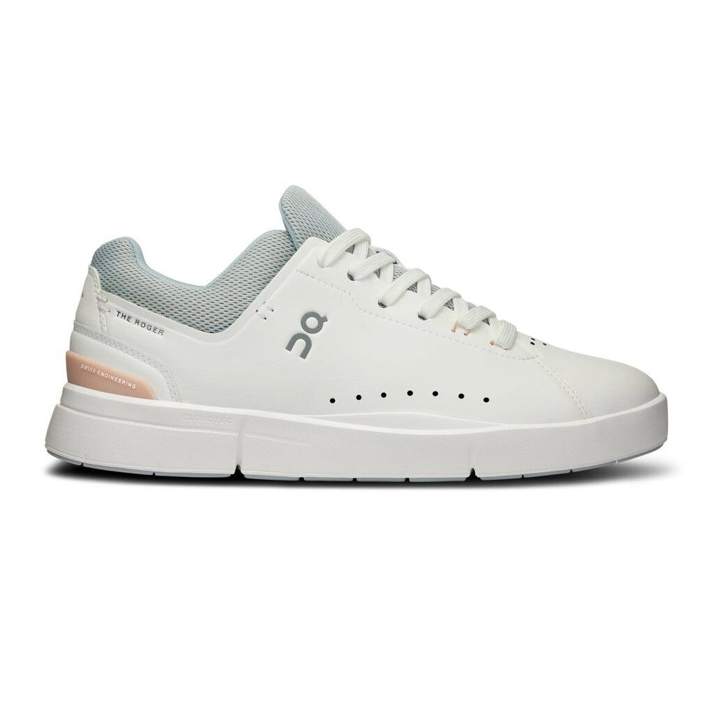 ON Roger Advantage tennis-inspired sneaker in (White/Roseship)