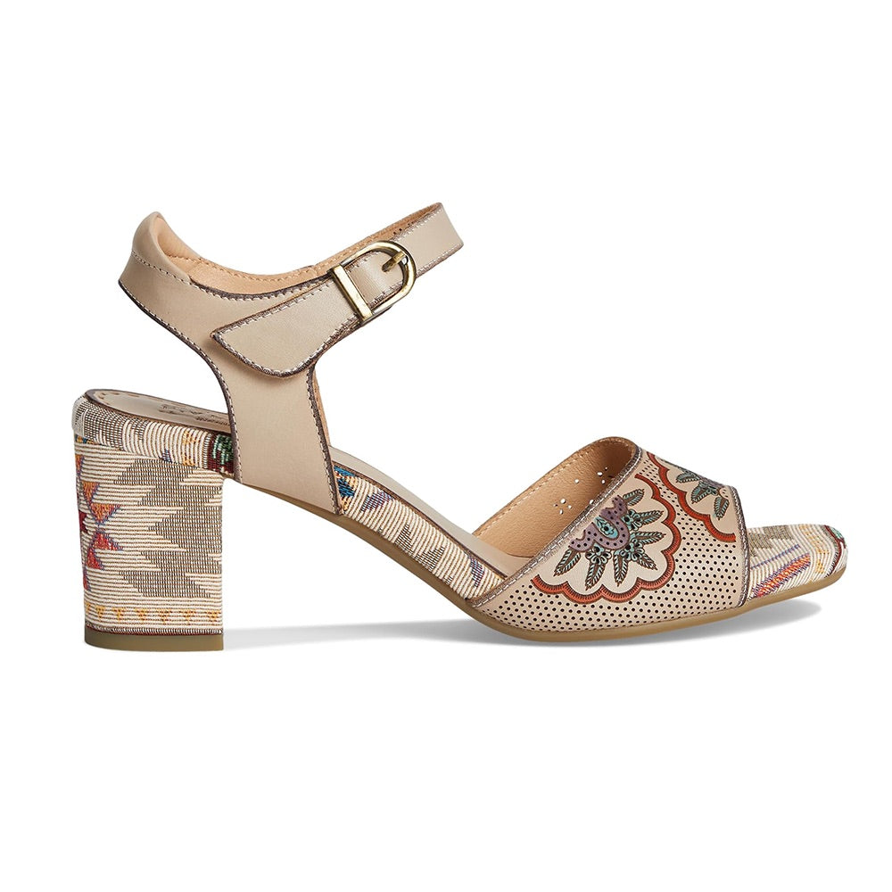 Sassyclass (Beige Multi) side