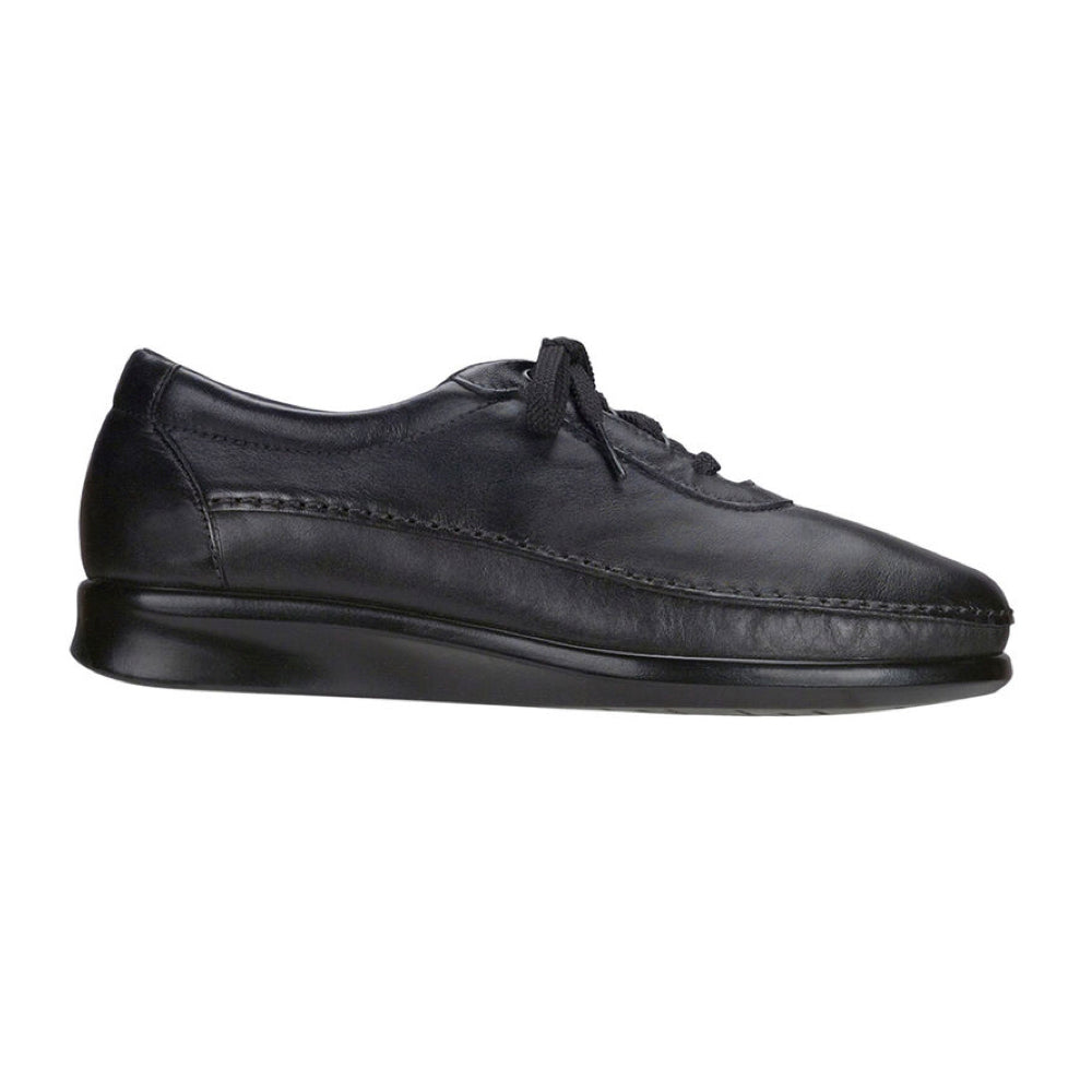 Traveler Black Lace Up Shoe