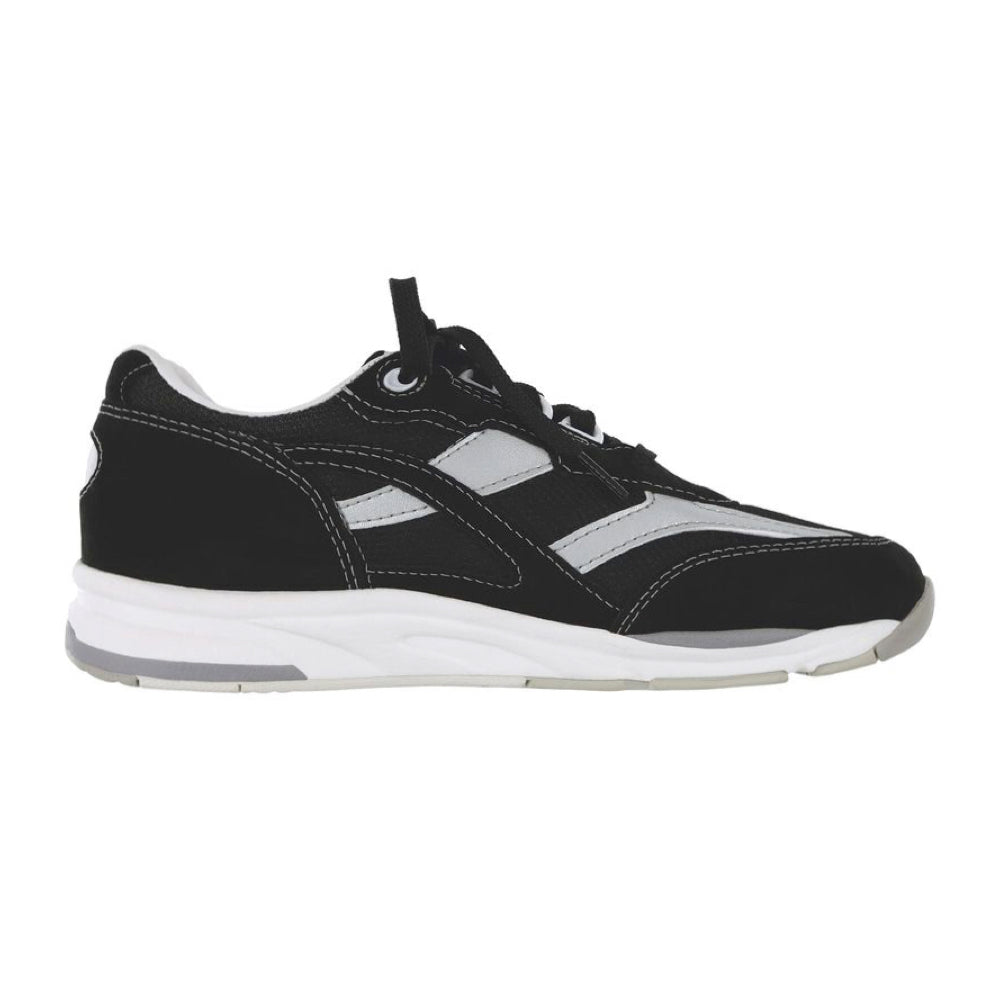 SAS Tour Mesh Lace Up Sneaker in Black Silver