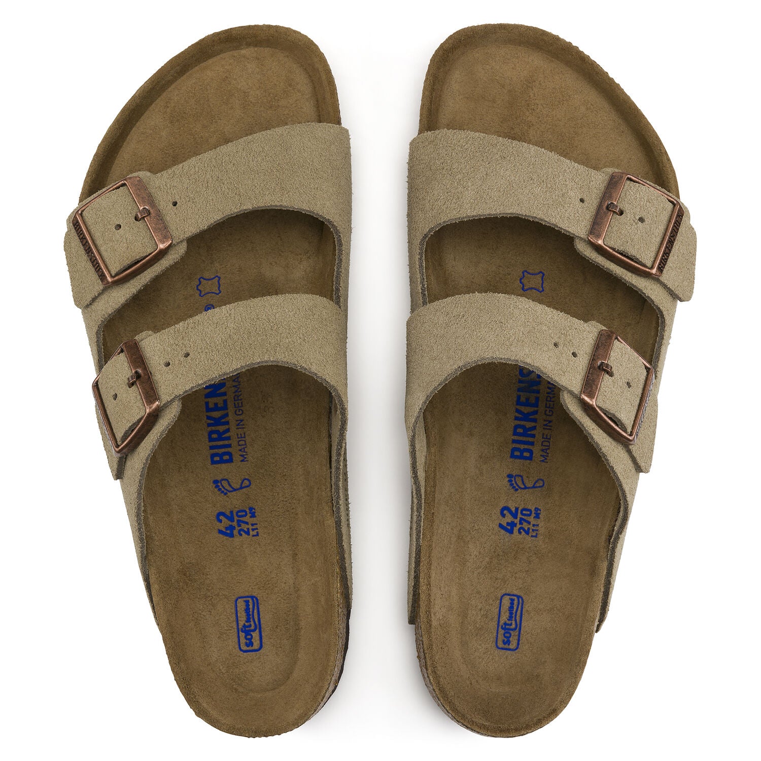 Arizona Soft Footbed Suede (Taupe)