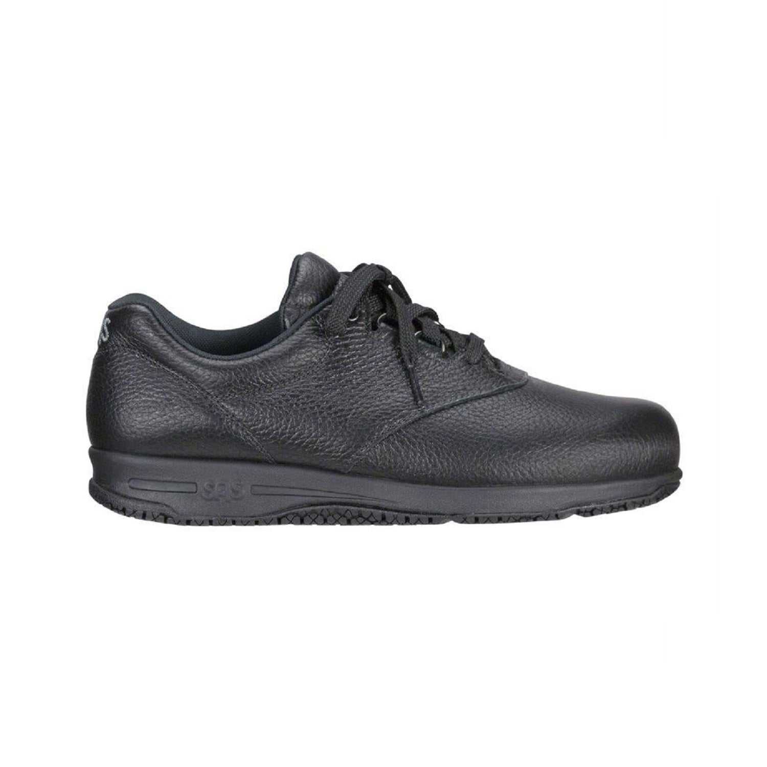 Women's lace up slip resistant shoe.