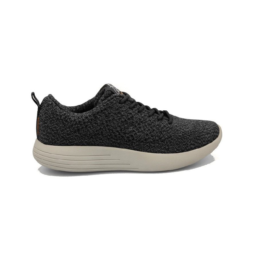 Lace up merino wool sneaker.